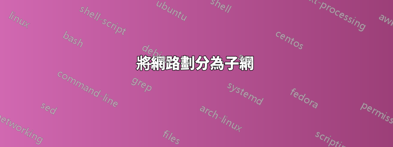 將網路劃分為子網