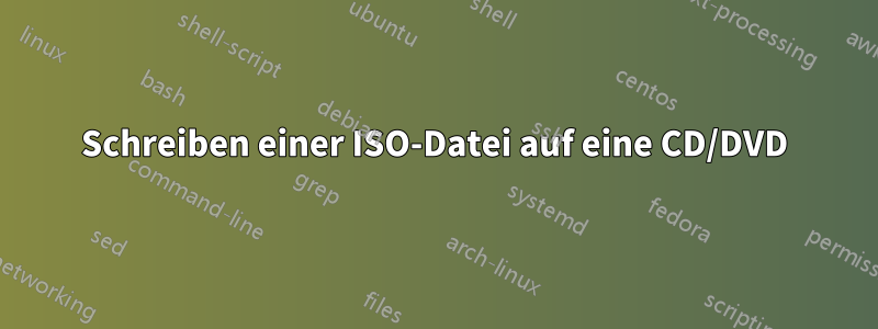 Schreiben einer ISO-Datei auf eine CD/DVD