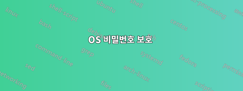 OS 비밀번호 보호