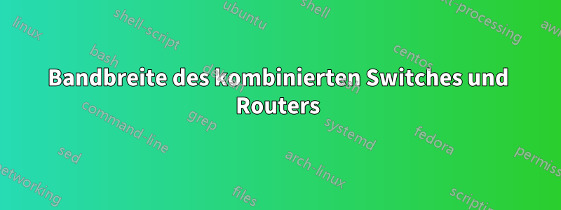 Bandbreite des kombinierten Switches und Routers