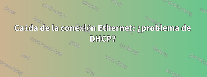 Caída de la conexión Ethernet: ¿problema de DHCP?