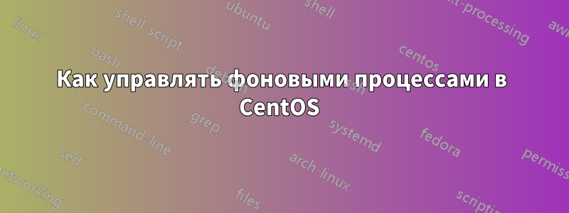 Как управлять фоновыми процессами в CentOS 