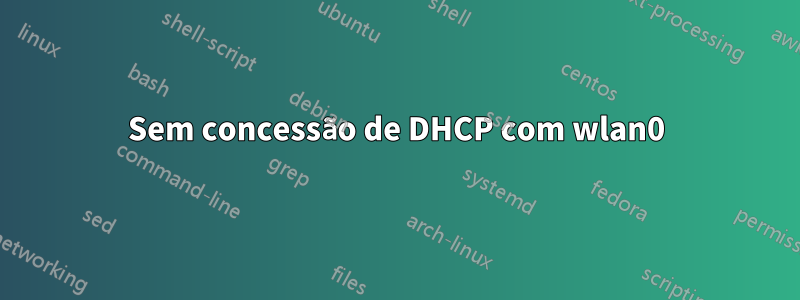 Sem concessão de DHCP com wlan0