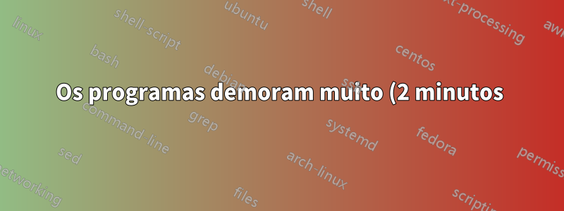 Os programas demoram muito (2 minutos) para iniciar no Windows 10