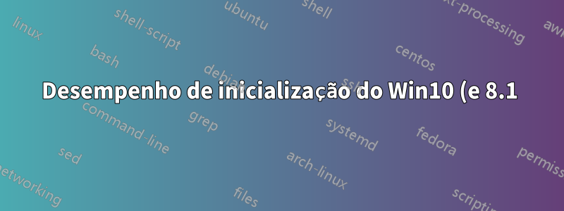 Desempenho de inicialização do Win10 (e 8.1) misteriosamente lento