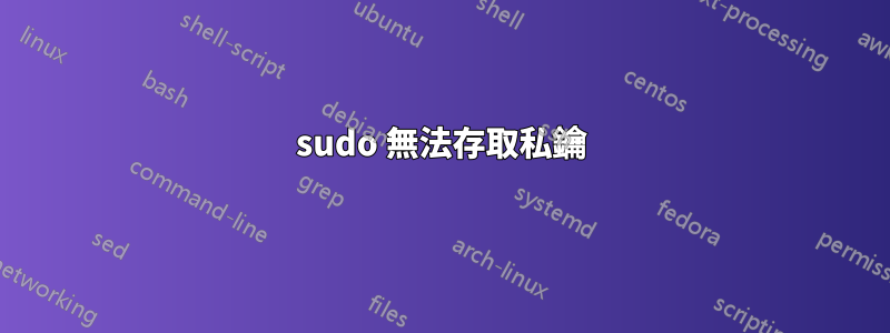 sudo 無法存取私鑰