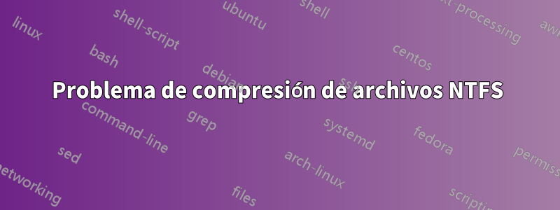 Problema de compresión de archivos NTFS