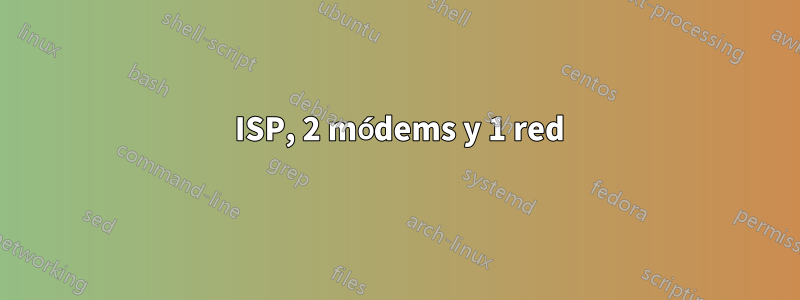 2 ISP, 2 módems y 1 red