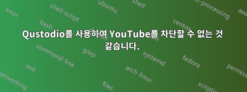 Qustodio를 사용하여 YouTube를 차단할 수 없는 것 같습니다.