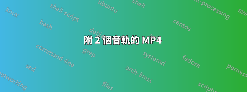 附 2 個音軌的 MP4