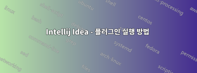 Intellij Idea - 플러그인 실행 방법