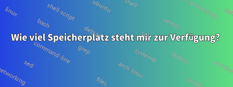 Wie viel Speicherplatz steht mir zur Verfügung?