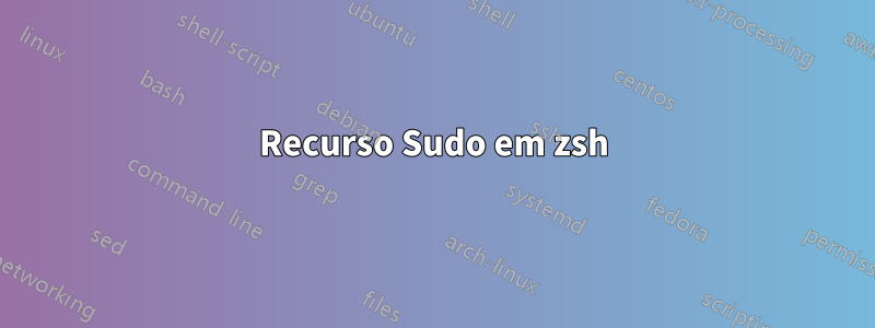 Recurso Sudo em zsh