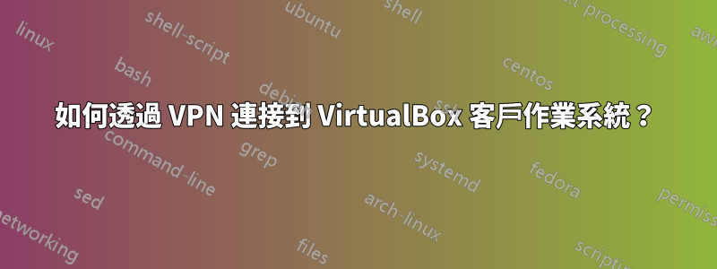 如何透過 VPN 連接到 VirtualBox 客戶作業系統？