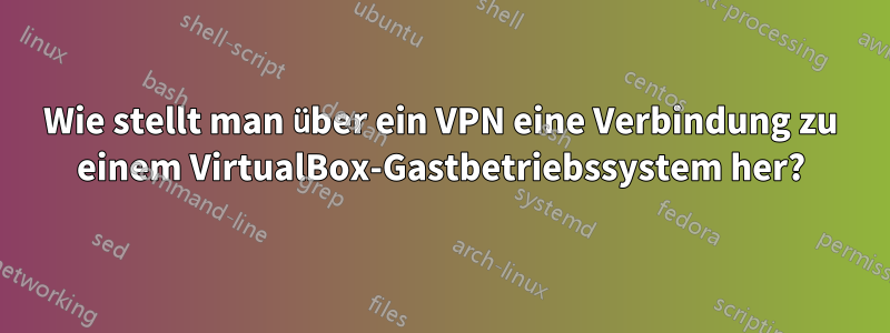 Wie stellt man über ein VPN eine Verbindung zu einem VirtualBox-Gastbetriebssystem her?