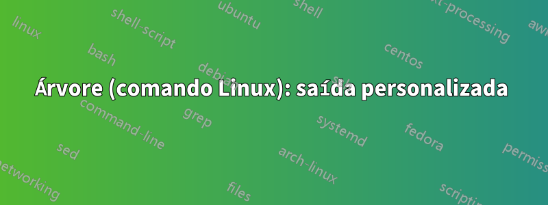 Árvore (comando Linux): saída personalizada