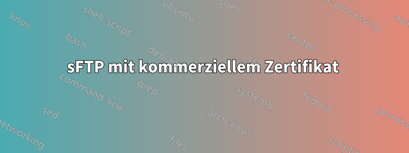 sFTP mit kommerziellem Zertifikat