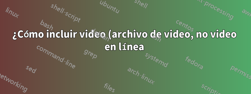 ¿Cómo incluir video (archivo de video, no video en línea) en Microsoft Word?