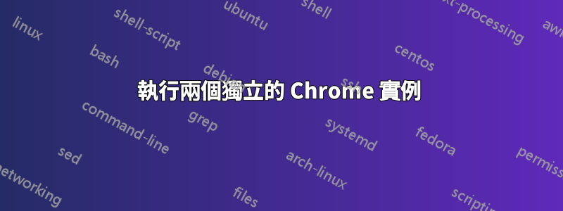 執行兩個獨立的 Chrome 實例