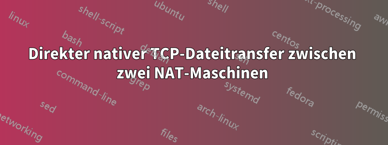 Direkter nativer TCP-Dateitransfer zwischen zwei NAT-Maschinen