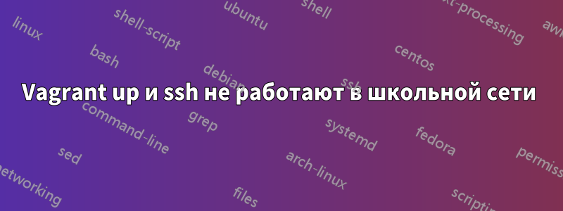 Vagrant up и ssh не работают в школьной сети