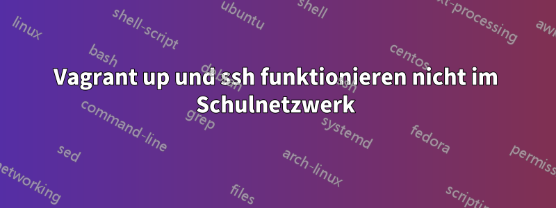 Vagrant up und ssh funktionieren nicht im Schulnetzwerk