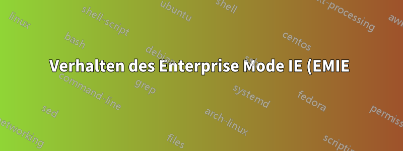 Verhalten des Enterprise Mode IE (EMIE) in Web Analytics