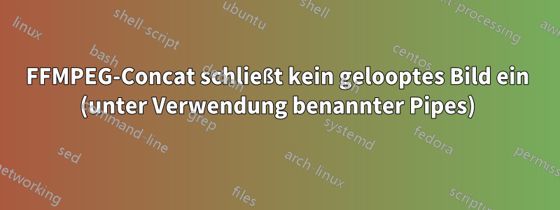 FFMPEG-Concat schließt kein gelooptes Bild ein (unter Verwendung benannter Pipes)