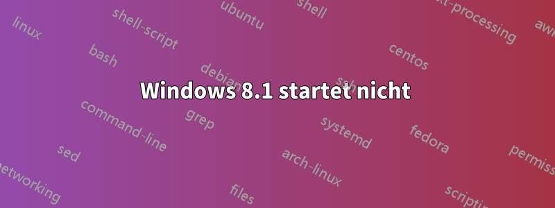 Windows 8.1 startet nicht