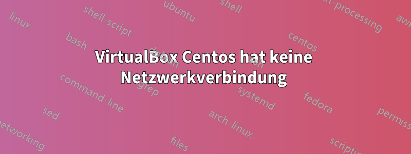 VirtualBox Centos hat keine Netzwerkverbindung