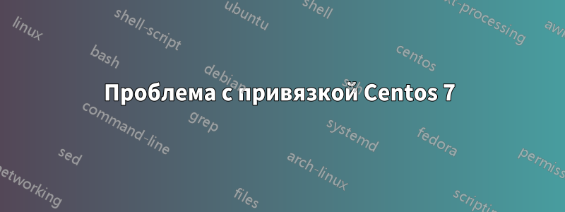 Проблема с привязкой Centos 7