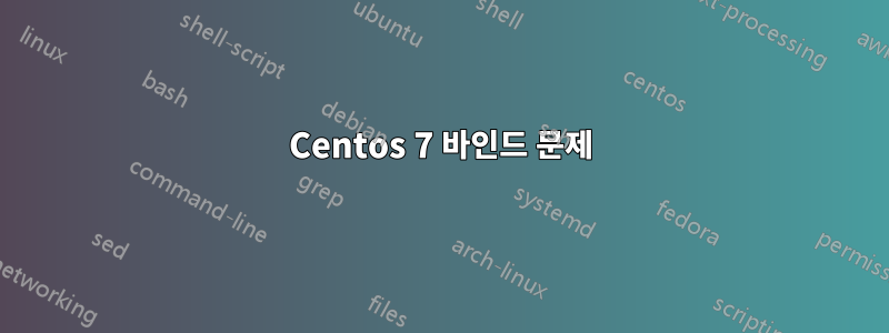 Centos 7 바인드 문제