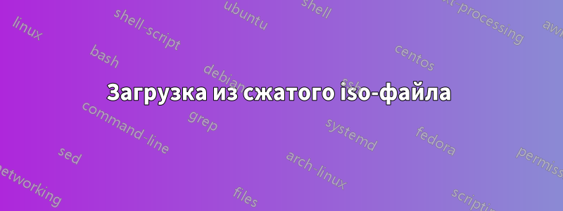 Загрузка из сжатого iso-файла