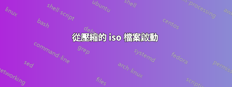 從壓縮的 iso 檔案啟動