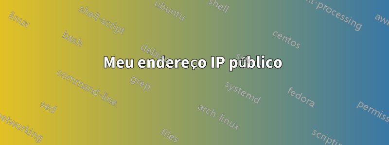 Meu endereço IP público