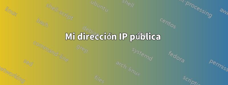 Mi dirección IP pública