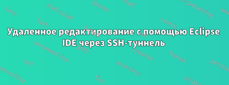 Удаленное редактирование с помощью Eclipse IDE через SSH-туннель