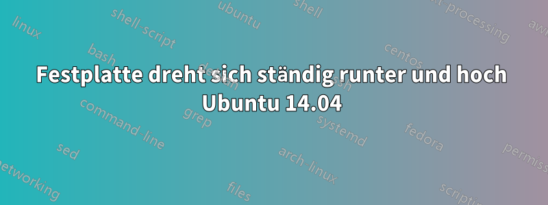 Festplatte dreht sich ständig runter und hoch Ubuntu 14.04