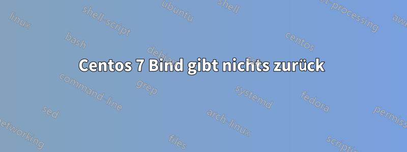 Centos 7 Bind gibt nichts zurück