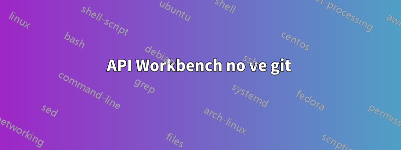 API Workbench no ve git