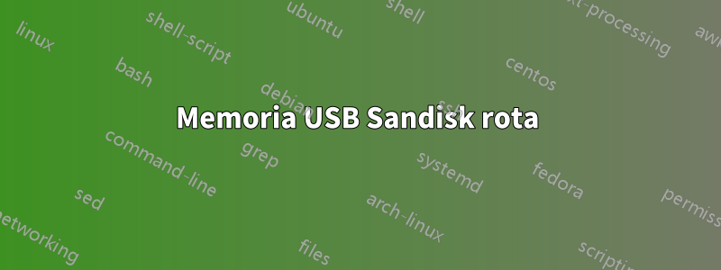 Memoria USB Sandisk rota