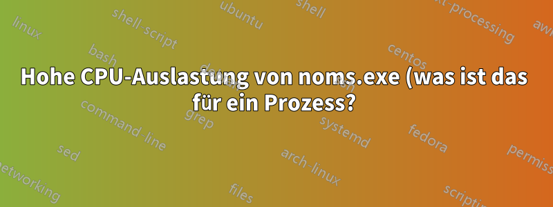 Hohe CPU-Auslastung von noms.exe (was ist das für ein Prozess?)
