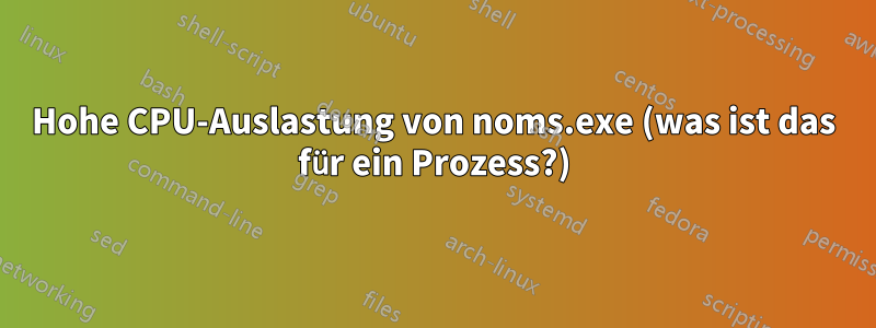 Hohe CPU-Auslastung von noms.exe (was ist das für ein Prozess?)