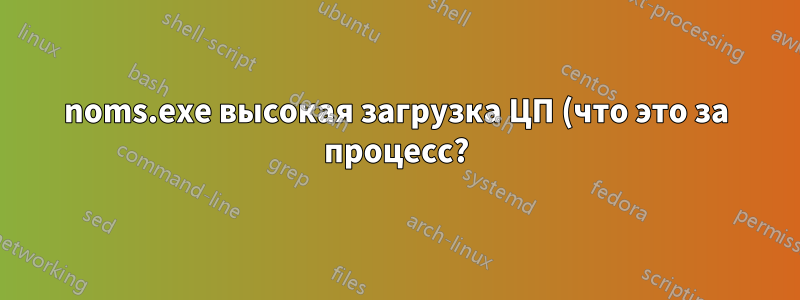 noms.exe высокая загрузка ЦП (что это за процесс?)
