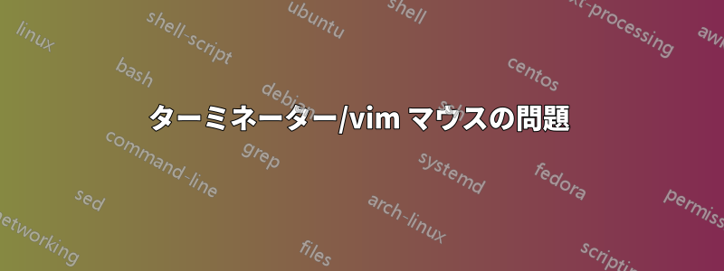 ターミネーター/vim マウスの問題