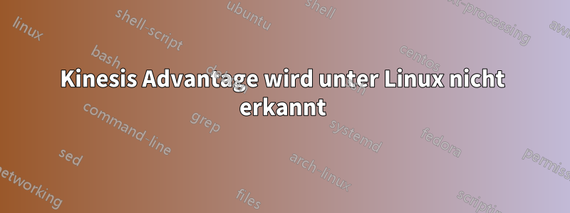 Kinesis Advantage wird unter Linux nicht erkannt