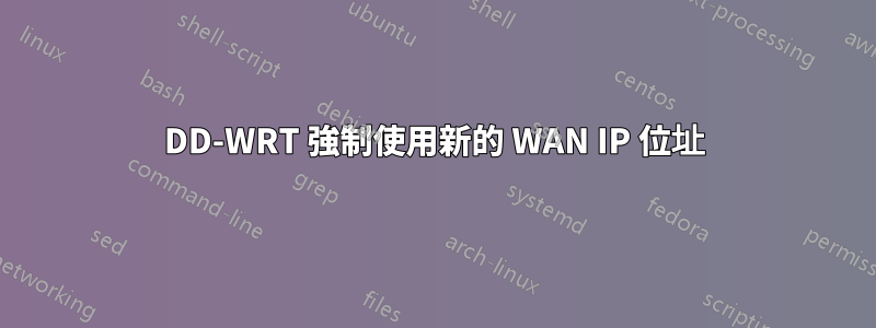 DD-WRT 強制使用新的 WAN IP 位址