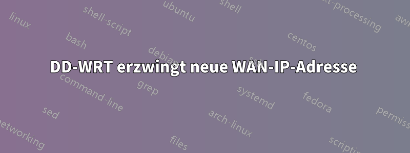 DD-WRT erzwingt neue WAN-IP-Adresse