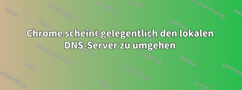 Chrome scheint gelegentlich den lokalen DNS-Server zu umgehen