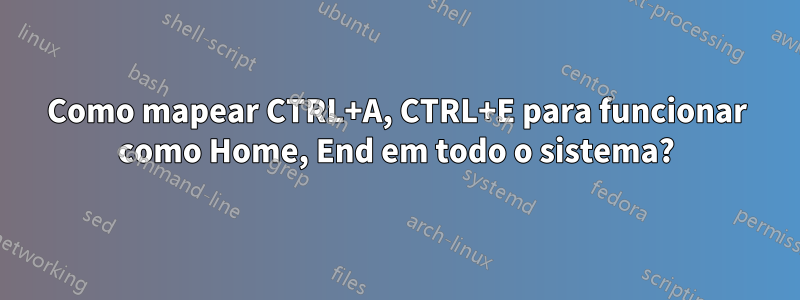 Como mapear CTRL+A, CTRL+E para funcionar como Home, End em todo o sistema?